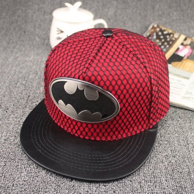 Batman Hip Hop Unisex Kids Baseball Peaked Cap - RED